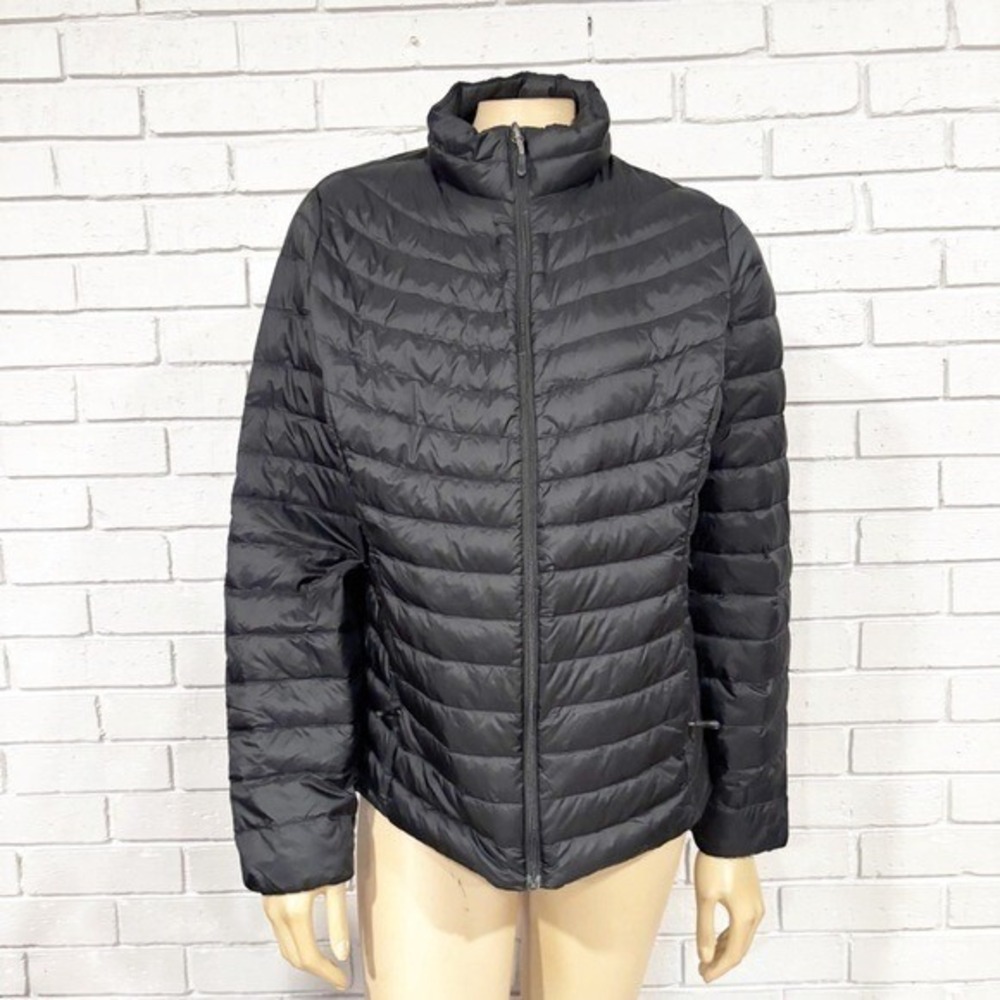 32 Degrees Black Lightweight Quilted Puffer Jacket Full Zip Gorpcore Midlayer M